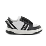 Moschino Kids Sneakers Nere Lucide per Bambini