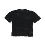 I'M Brian Kids T-Shirt Nero in Maglia Traforata per Bambini