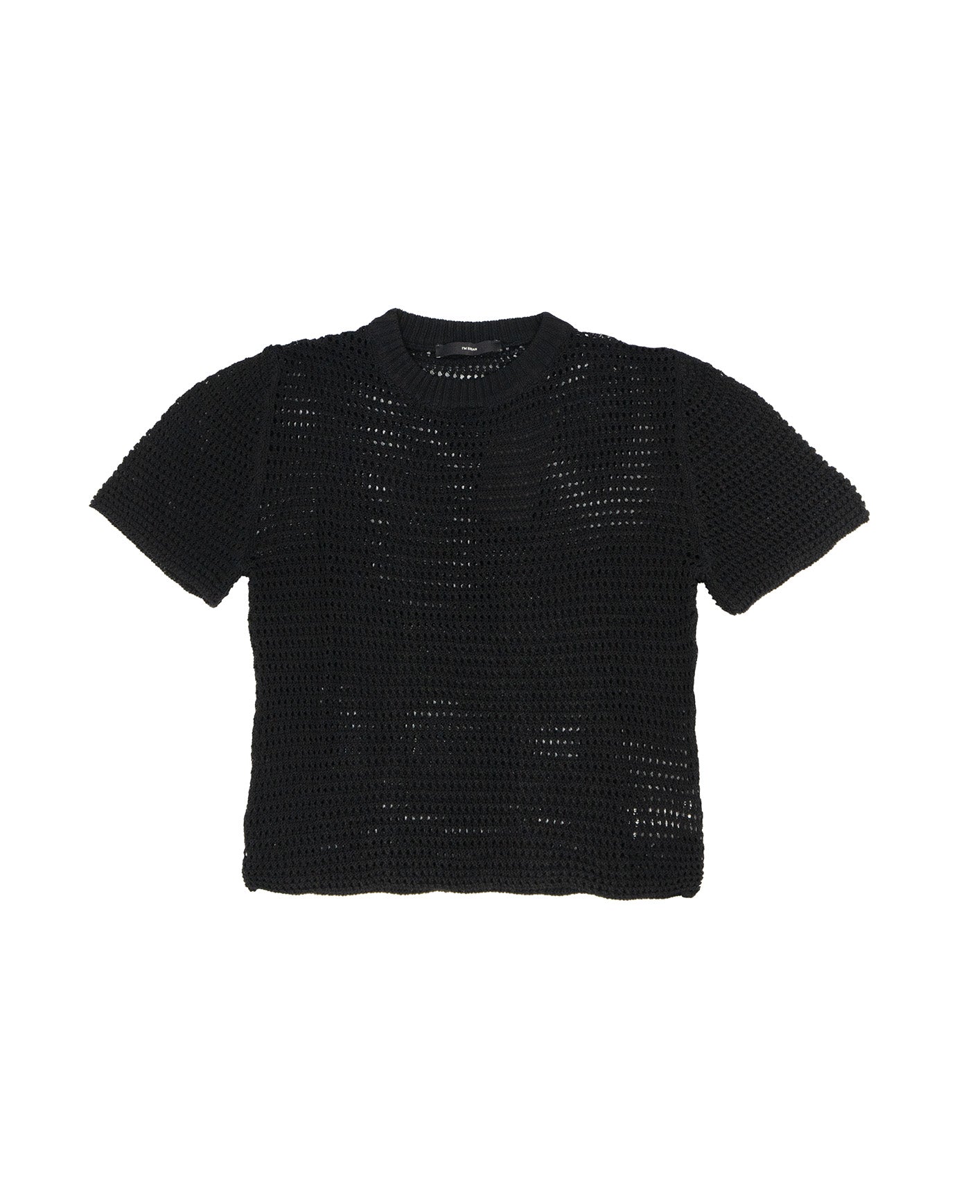 I'M Brian Kids T-Shirt Nero in Maglia Traforata per Bambini