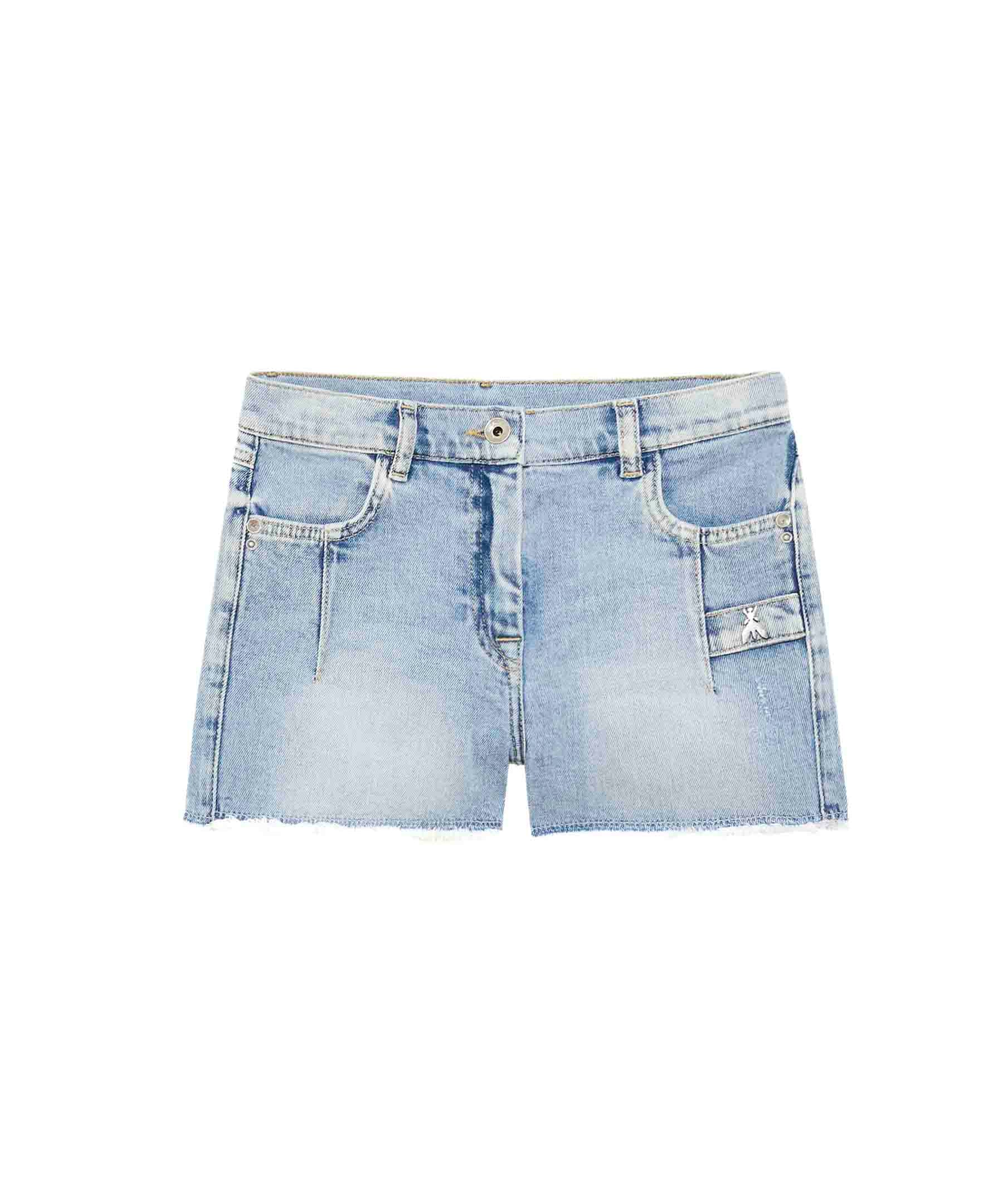 Patrizia Pepe Shorts Light Denim per Bambine