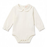 Elisabetta Franchi La Mia Bambina Completo Tutina Avorio+Salopette Rosa con Logo per Neonate
