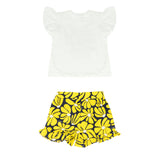 Msgm Kids Completo 2pz a Fantasia Floreale per Neonate