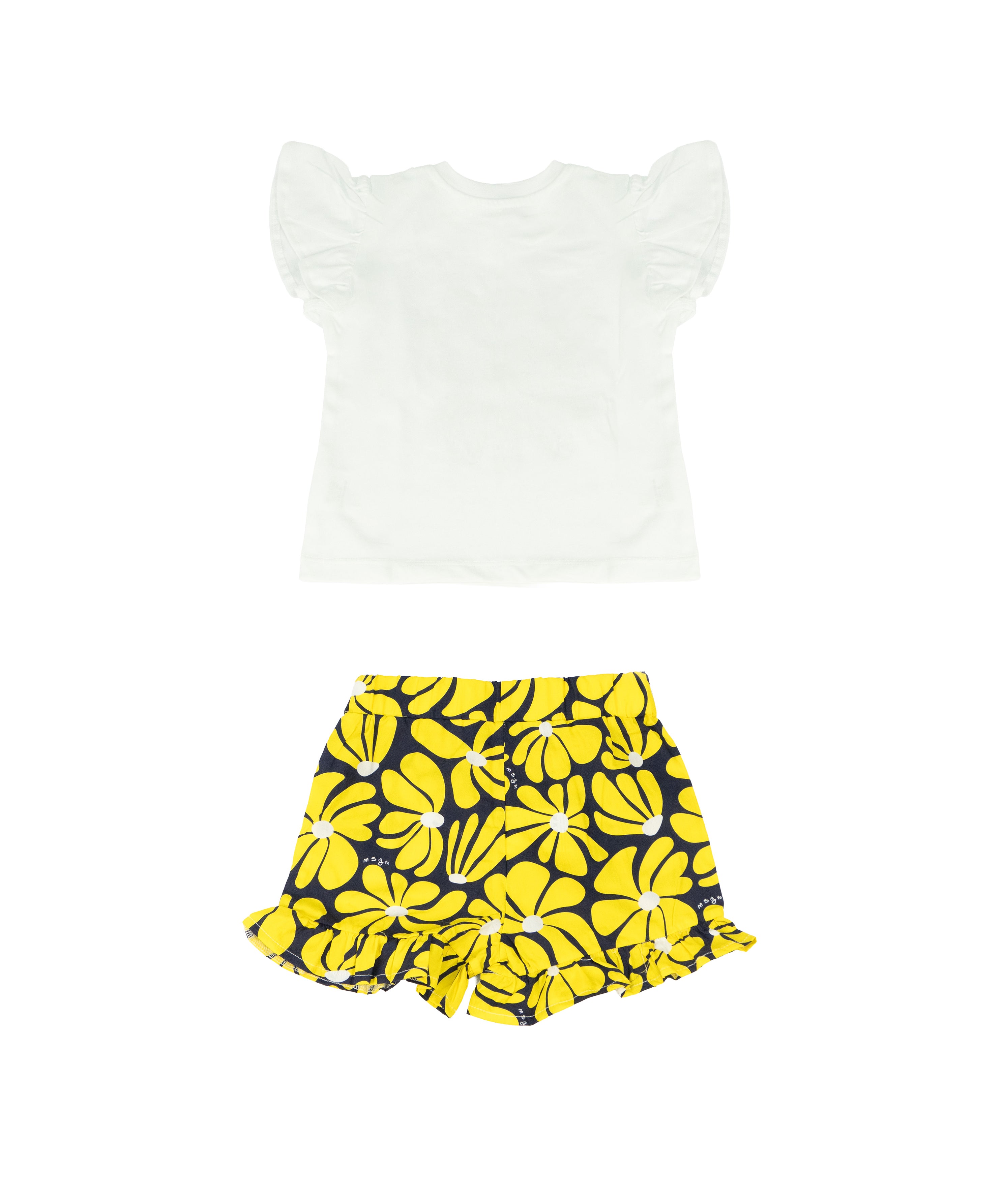 Msgm Kids Completo 2pz a Fantasia Floreale per Neonate