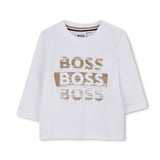 Boss Kids T-shirt M/L  Bianca per Neonati