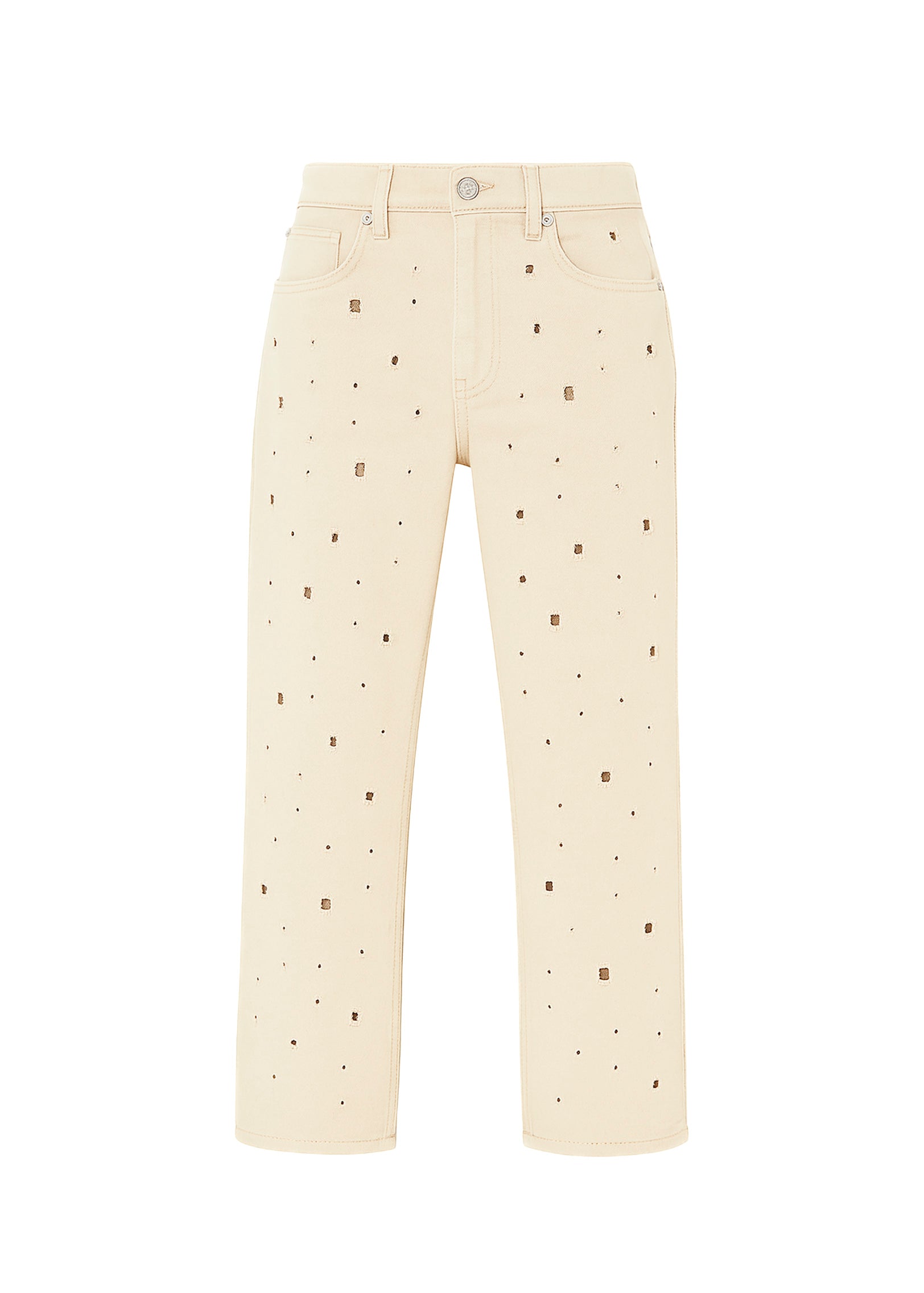 I'm Brian Jeans Traforato Denim Beige per Bambini