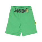 Barrow Kids Short Verde con Stampa Logo per Bambini