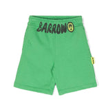 Barrow Kids Short Verde con Stampa Logo per Bambini