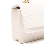 Elisabetta Franchi La Mia Bambina Borsa a Spalla Burro con Placca Logo