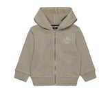 Dsquared2 Kids Felpa con Cappuccio e Zip Beige per Neonati