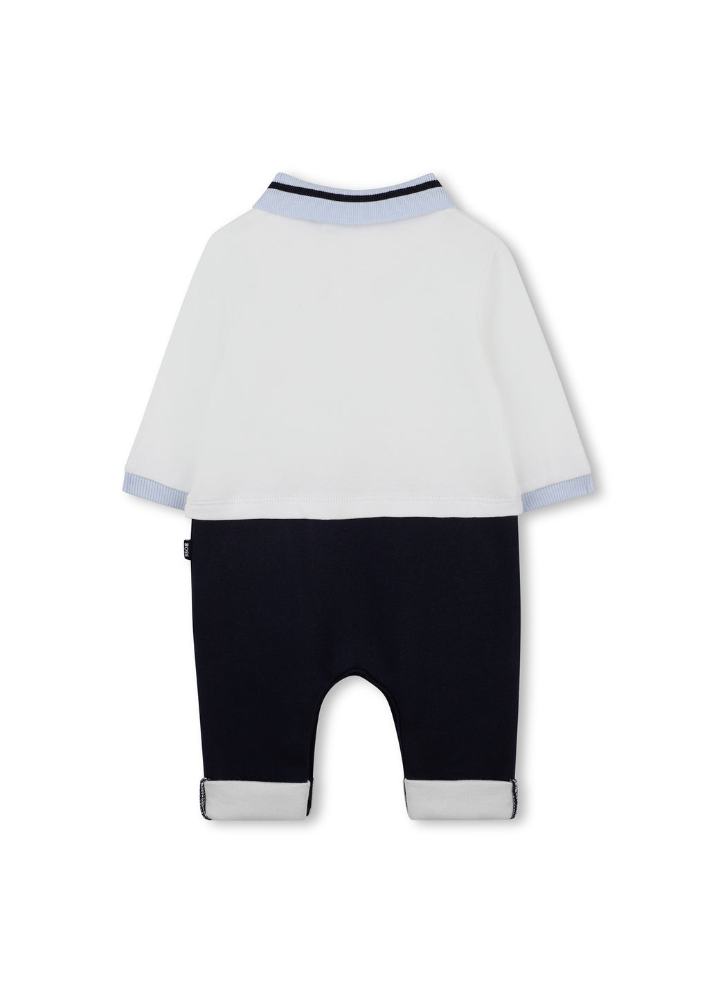 Boss Kids Tutina Pagliaccetto Bianco Sporco per Neonati