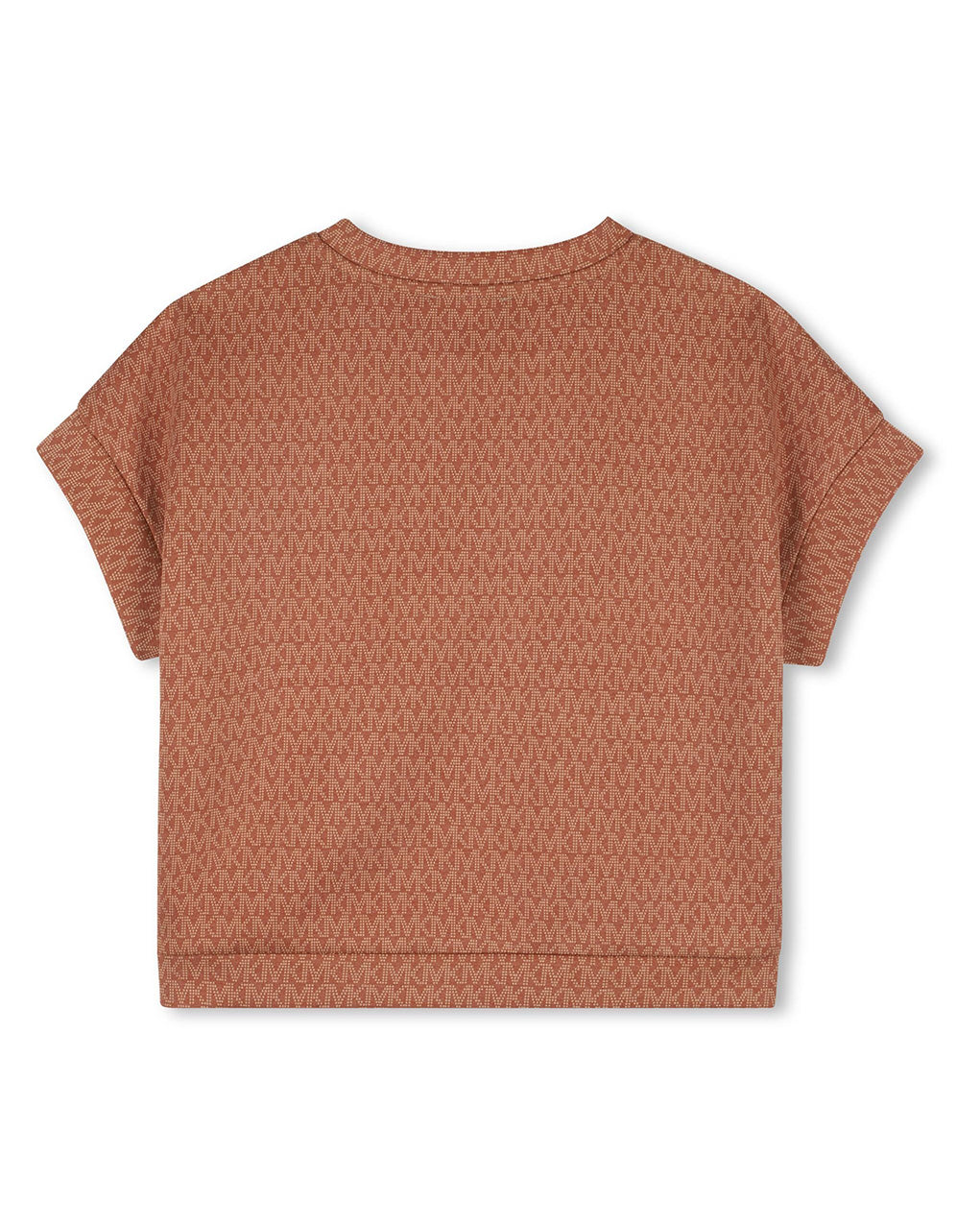 Michael Kors Kids T-Shirt Marrone All-Over per Bambine