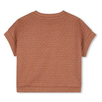 Michael Kors Kids T-Shirt Marrone All-Over per Bambine