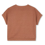 Michael Kors Kids T-Shirt Marrone All-Over per Bambine