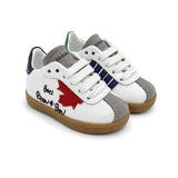 Dsquared2 Kids Sneaker Bianca con Foglia d'Acero per Bambini