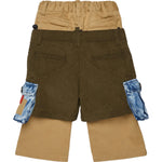 Dsquared2 Kids Pantalone Beige Doppia Abbottonatura per Neonati