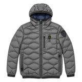Blauer Kids Piumino con cappuccio grigio per Bambini