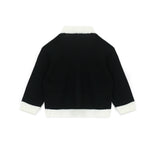 Elisabetta Franchi La Mia Bambina Cardigan Nero/Avorio per Neonate (retro)