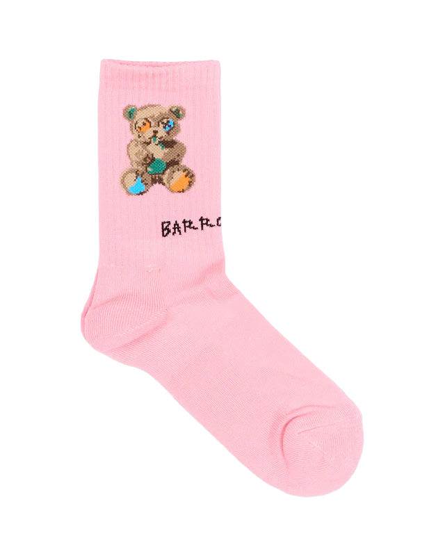Barrow Kids Calzini Rosa Fantasia Teddy per Bambine