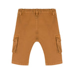 Moschino Kids Pantaloni Cammello con Tasconi per Neonati (retro)