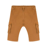 Moschino Kids Pantaloni Cammello con Tasconi per Neonati (retro)