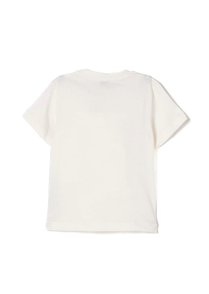 Pinko Kids T-shirt Bianca con Stampa per Bambine