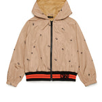 N°21 Kids Giubbino a Vento Beige Palms per Bambini