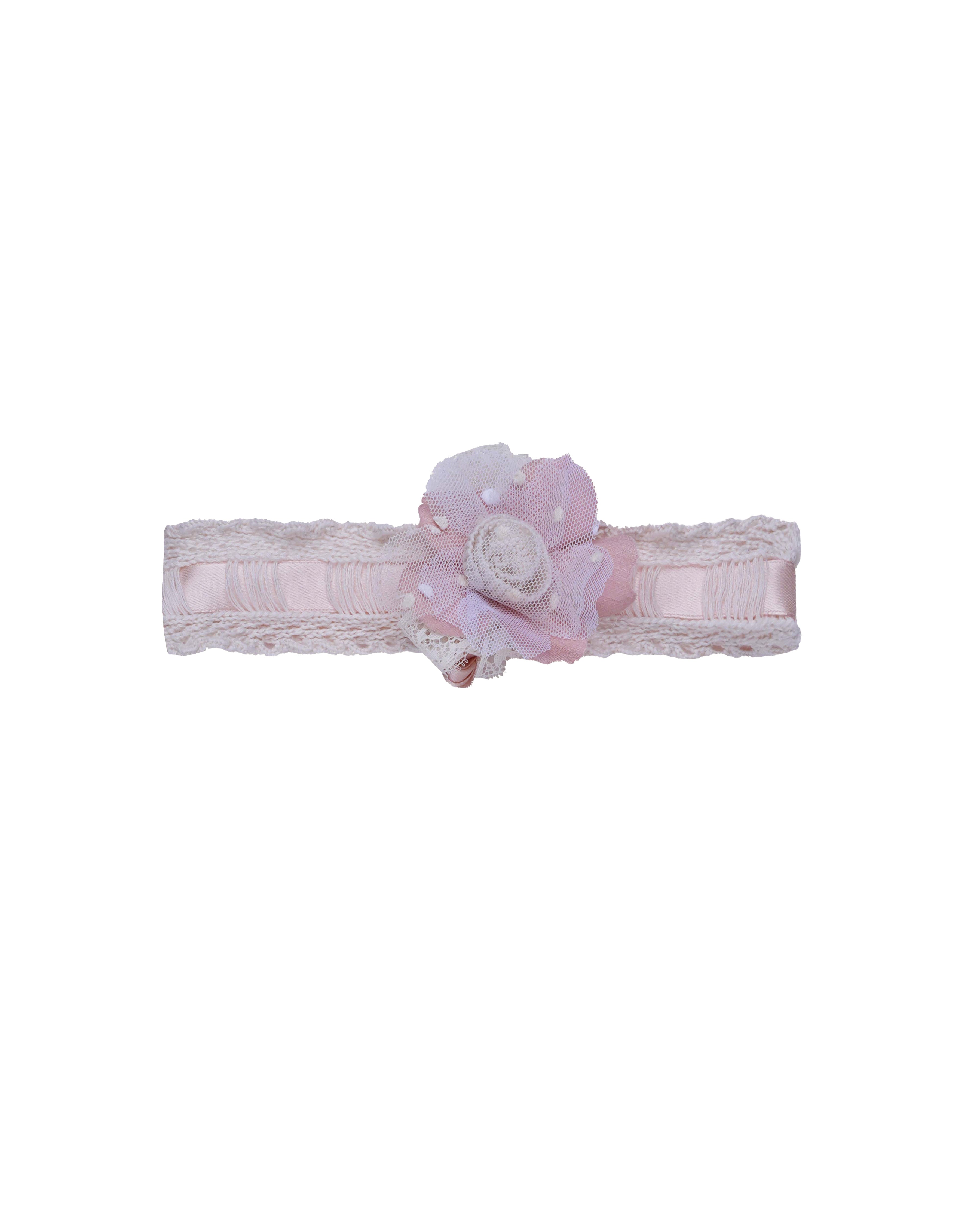 Marlù Fascia Vaniglia/Rosa con Applicazione per Neonate