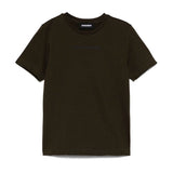 Dsquared2 Kids T-shirt Verde con Intarso Logo per Bambini 