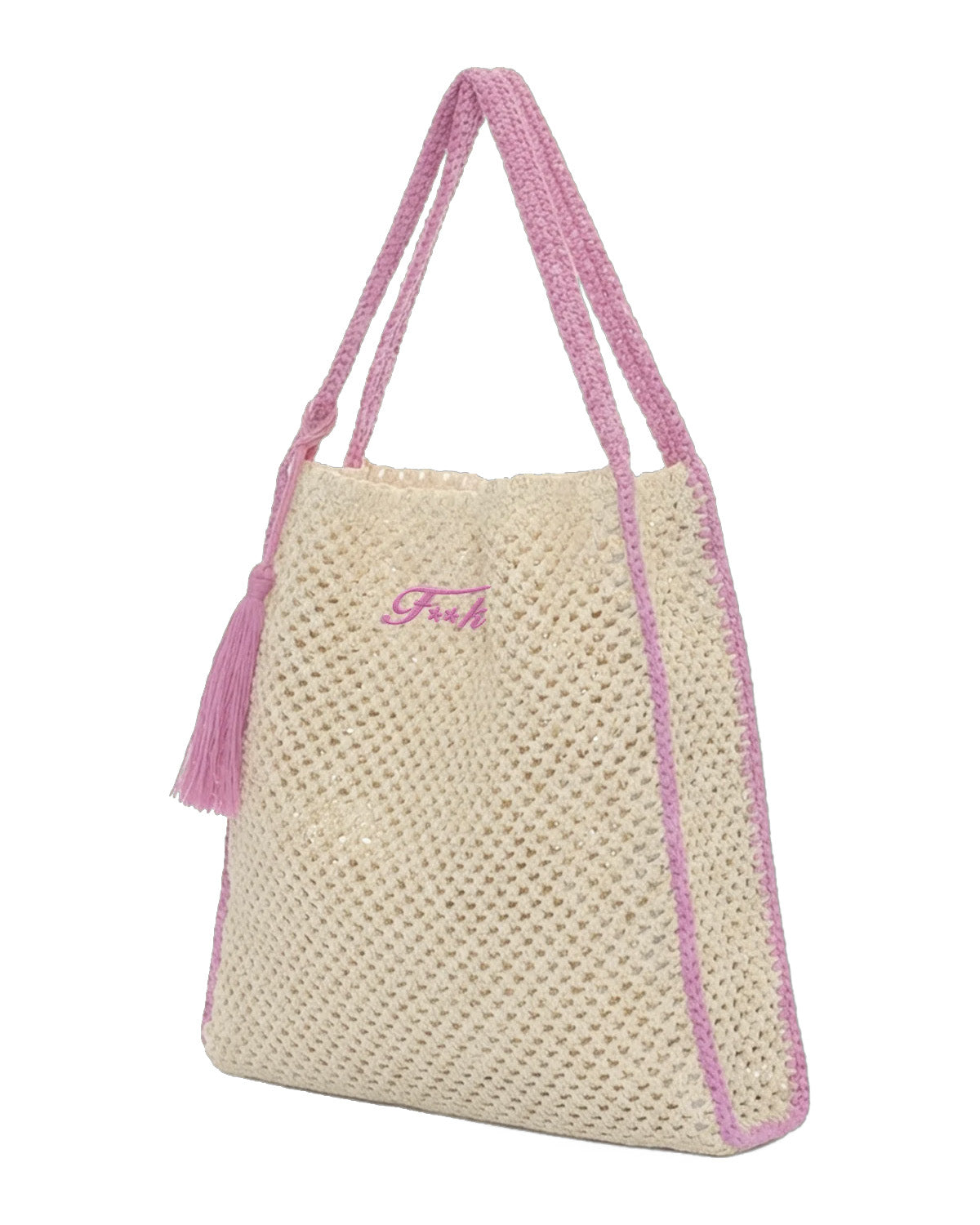 F**K Kids Tote Bag Fucsia con Logo per Bambine