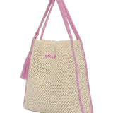 F**K Kids Tote Bag Fucsia con Logo per Bambine