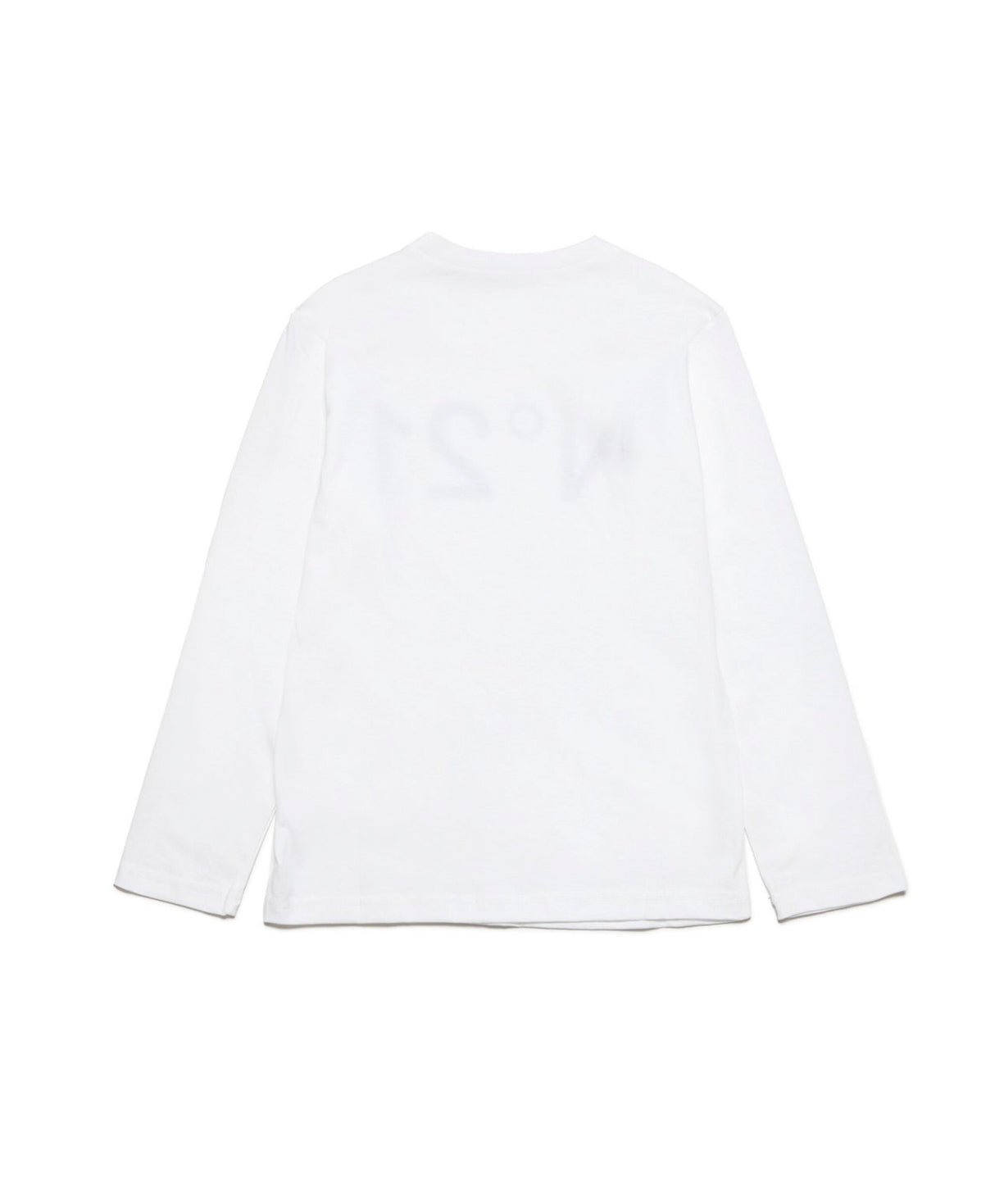 N°21 T-shirt Bianca Maniche Lunghe con Stampa (retro)