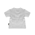 Philipp Plein Kids T-Shirt Argento a Costine con Logo per Bambine