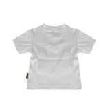 Philipp Plein Kids T-Shirt Argento a Costine con Logo per Bambine