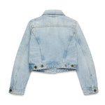 Diesel Kids Giubbino Jeans con Applicazione Strass per Bambine