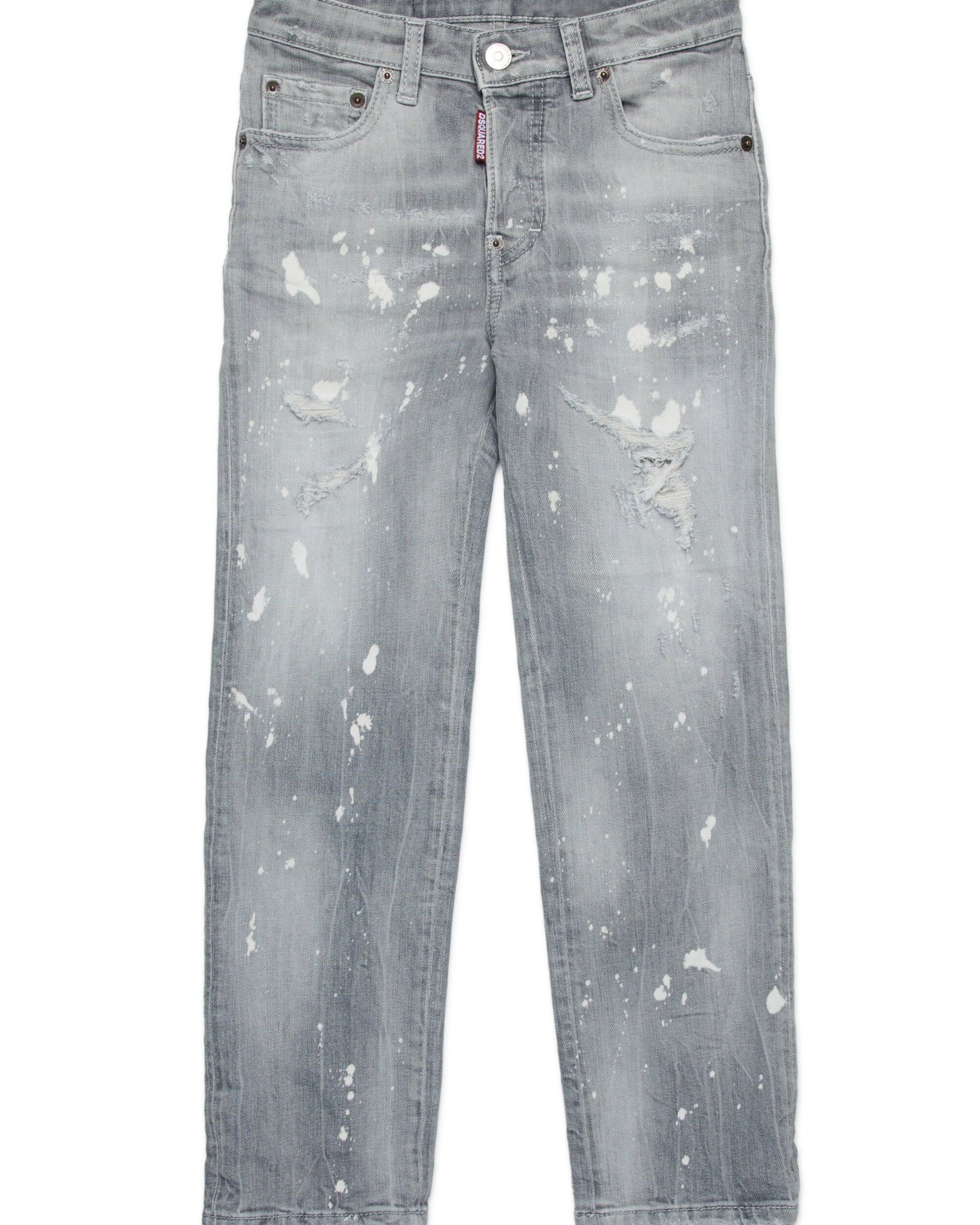Dsquared2 Kids Jeans straight grigio 642 per Bambini