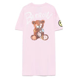 Barrow Kids Pink Print T-Shirt Dress for Girls