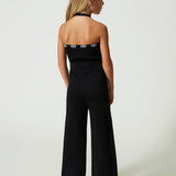 Twinset Kids Tuta in Maglia con Logo Jacquard 