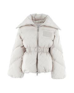 Elisabetta Franchi La Mia Bambina Piumino Bianco Avvitato per Bambine