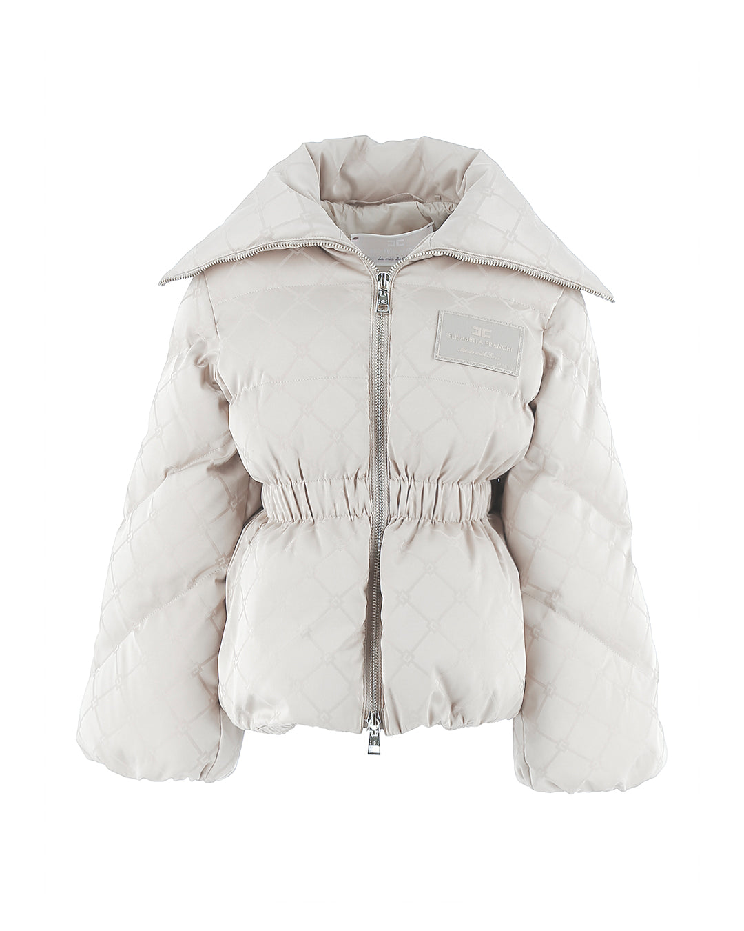 Elisabetta Franchi La Mia Bambina Piumino Bianco Avvitato per Bambine