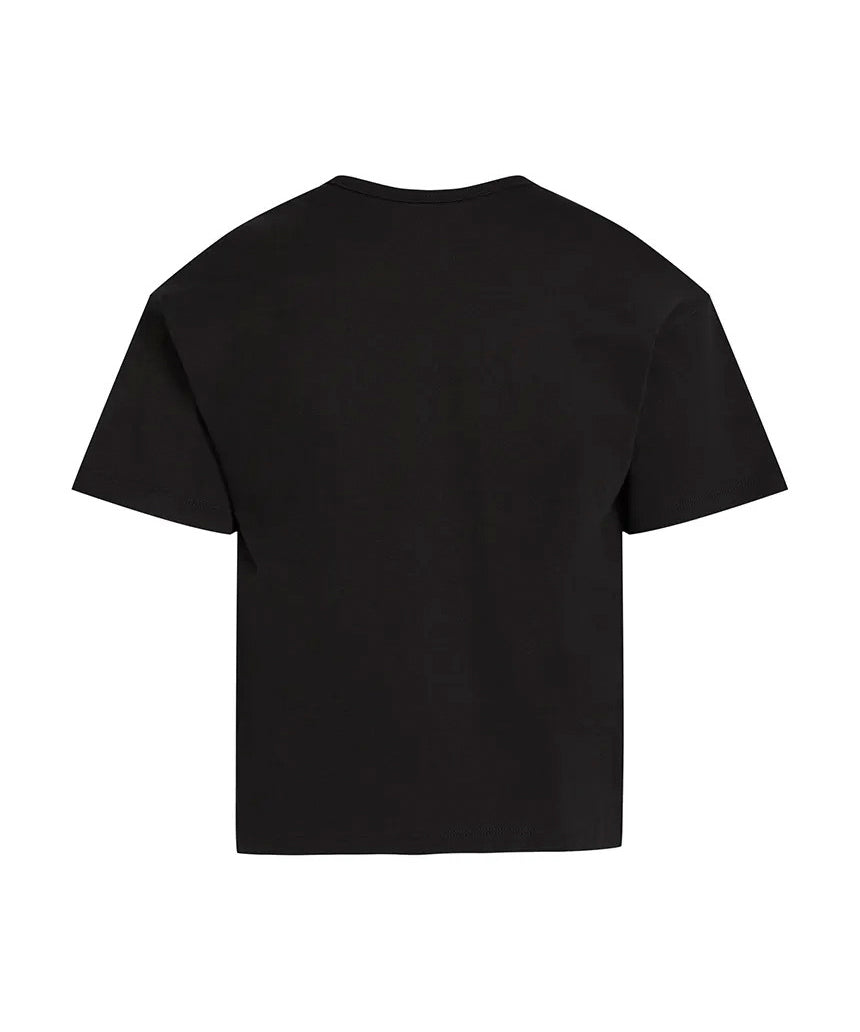 Calvin Klein Kids T-shirt Nera con Logo per Bambine