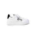 Boss Kids Sneakers Bianche con Strappi con Logo per Neonati