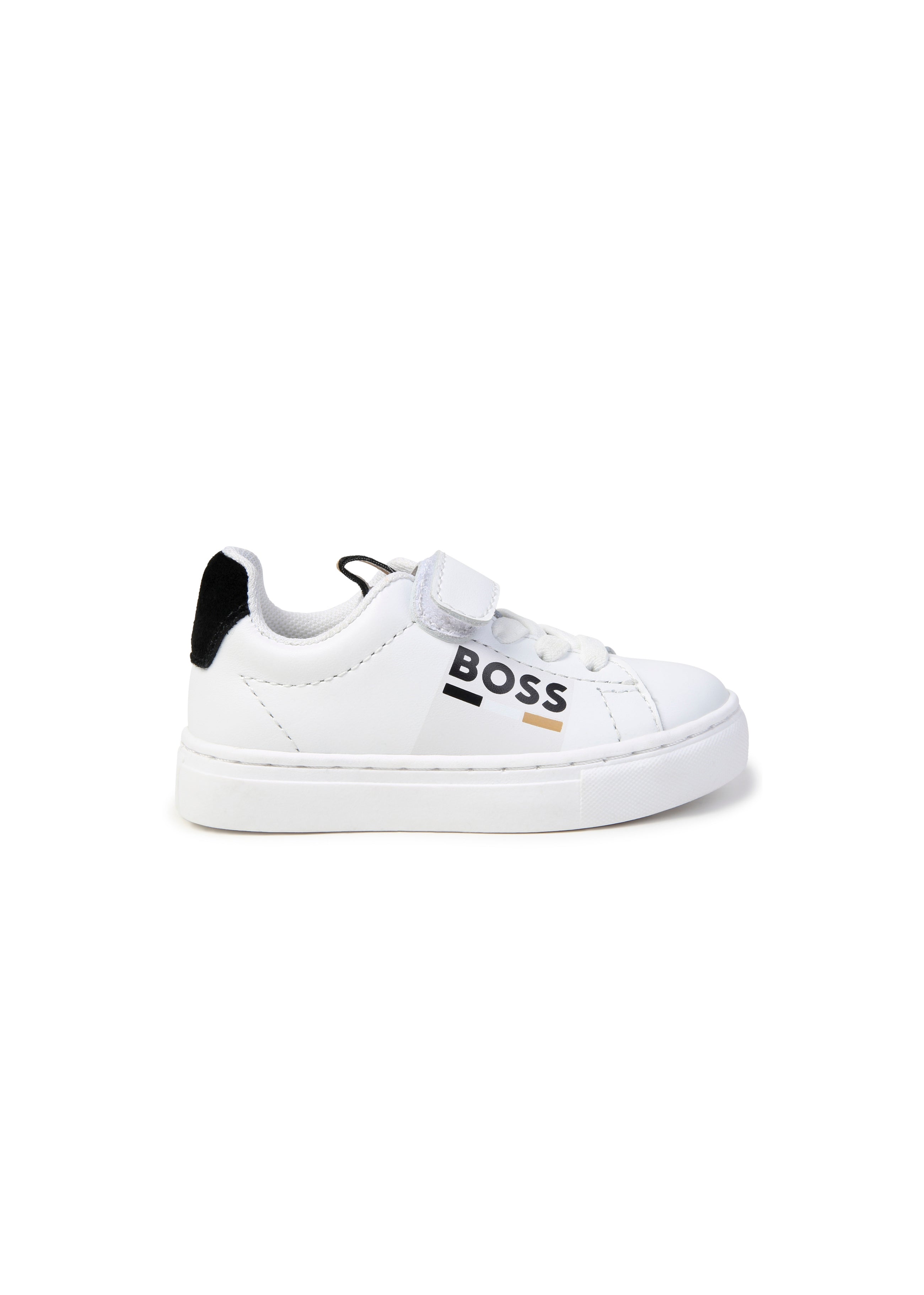 Boss Kids Sneakers Bianche con Strappi con Logo per Neonati