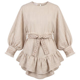 Cocò et Mamà Kids Abito Beige per Bambine