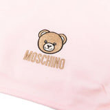 Moschino Kids Set Bavetta+Cappellino Rosa per Neonate