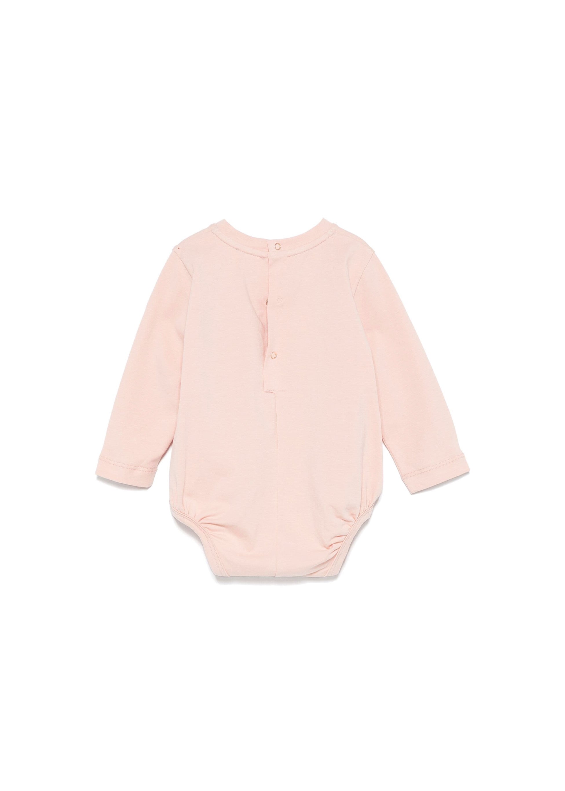 Elisabetta Franchi La Mia Bambina Body Desert Rose con Ricamo per Neonate (retro)