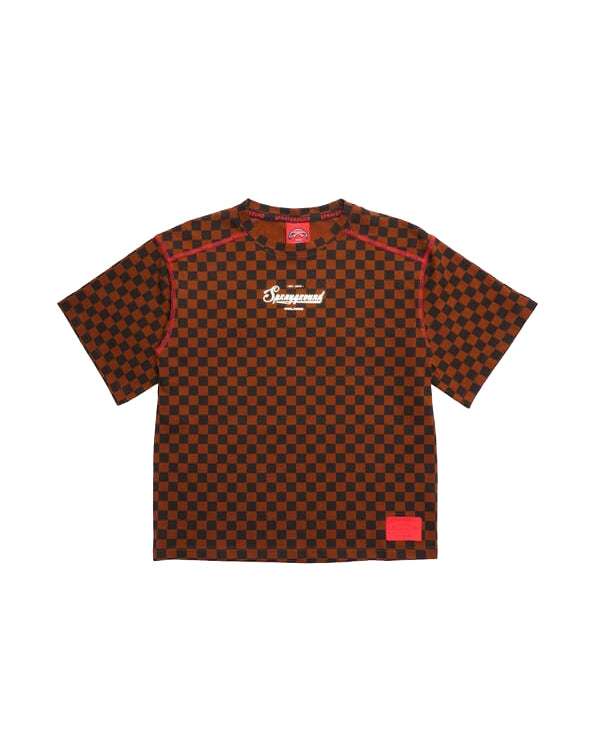 Sprayground Kids T-shirt Marrone con Logo per Bambini