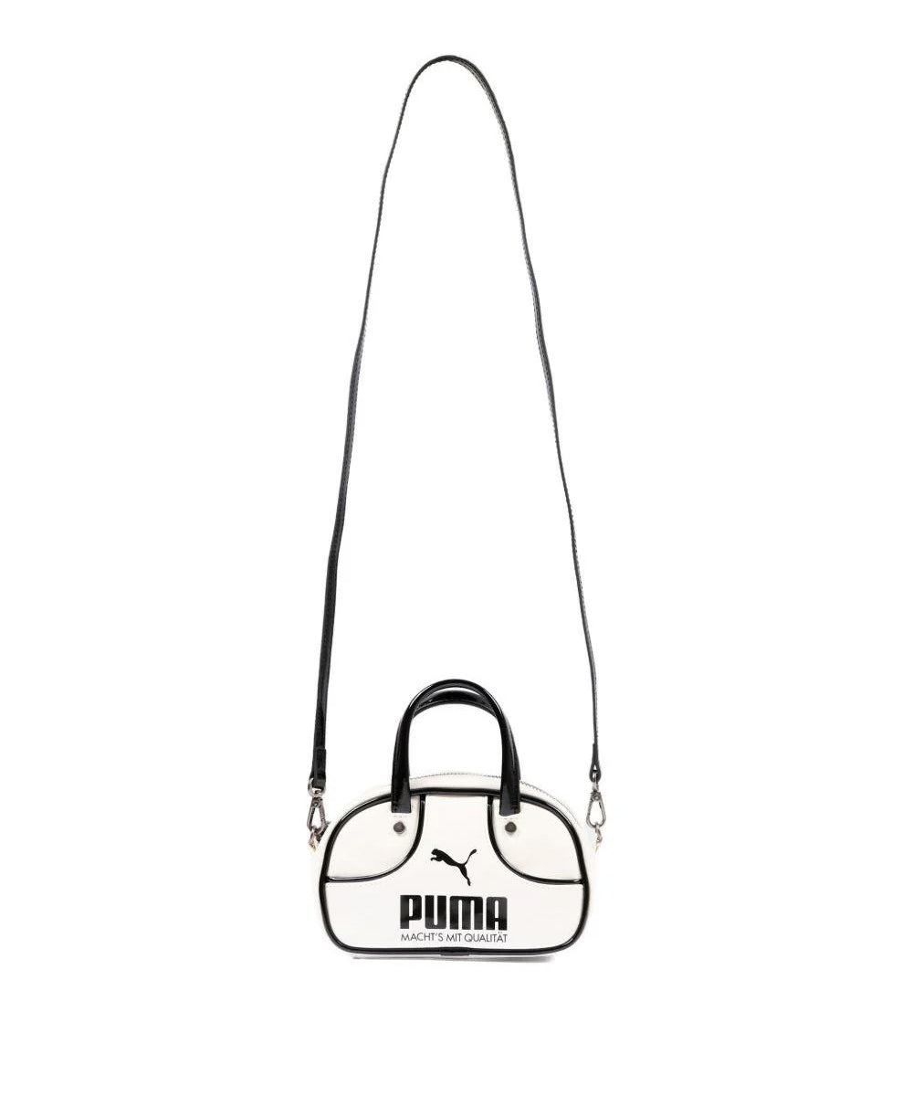 Puma Kids Borsa 1976 Bianco e Nero con Logo per Bambine