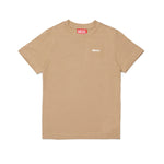 Diesel Kids T-shirt Beige con Dettaglio Stemma Metallico per Unisex Bambini