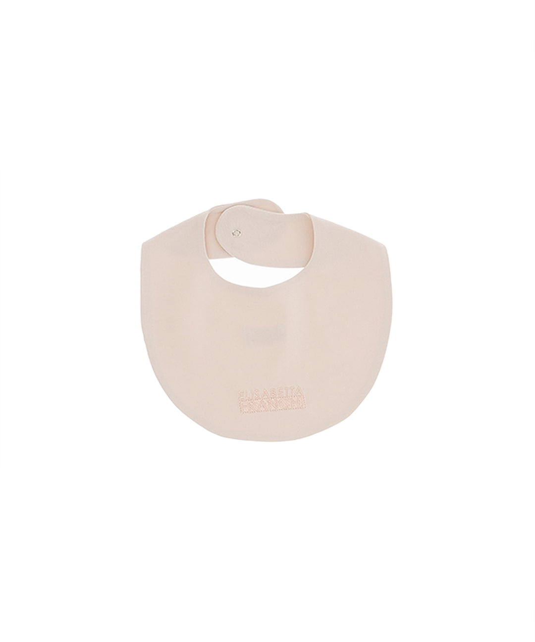 Elisabetta Franchi La Mia Bambina Bavetta Rosa con Logo per Neonate