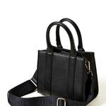 Twinset Kids Borsa Nera a Tracolla con Oval T per Bambine